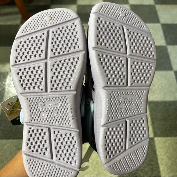 NWT Joybees Kids Active Clogs- Solid Lilac/Sky Blue Size 3 - Picture 12 of 12